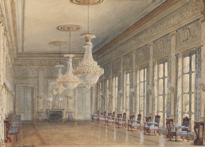 The Salon in the Montpensier Wing, Palais Royal by Jules Frédéric Bouchet